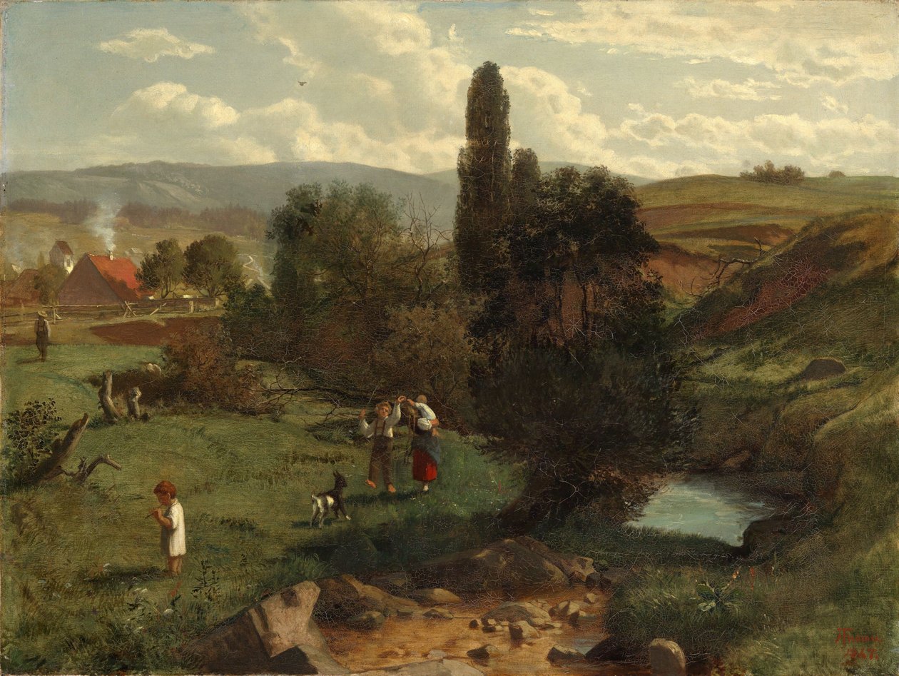 Fekete-erdei táj alkotó: Hans Thoma