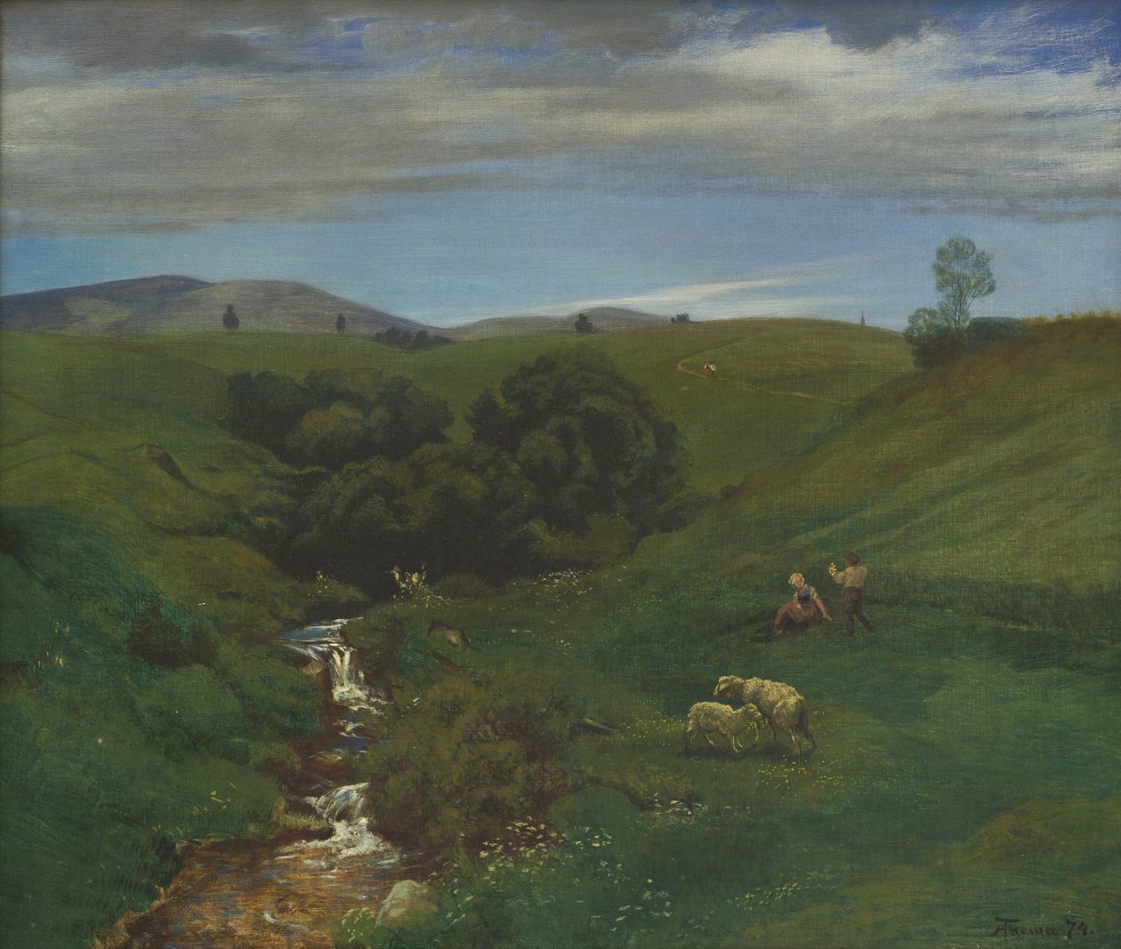 Fekete-erdei rét Bernau közelében alkotó: Hans Thoma
