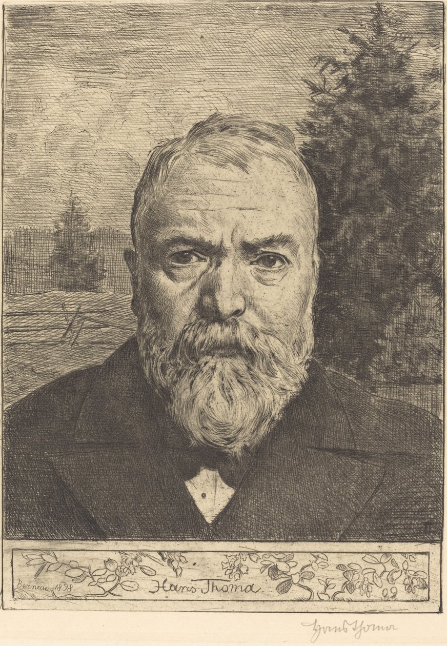 Önarckép II alkotó: Hans Thoma