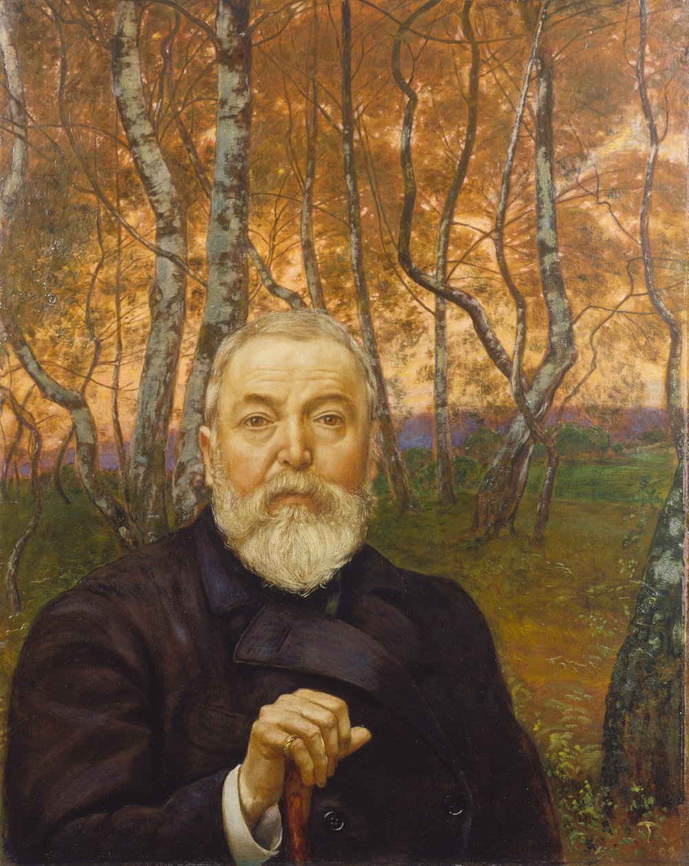 Önarckép a nyírligetben alkotó: Hans Thoma