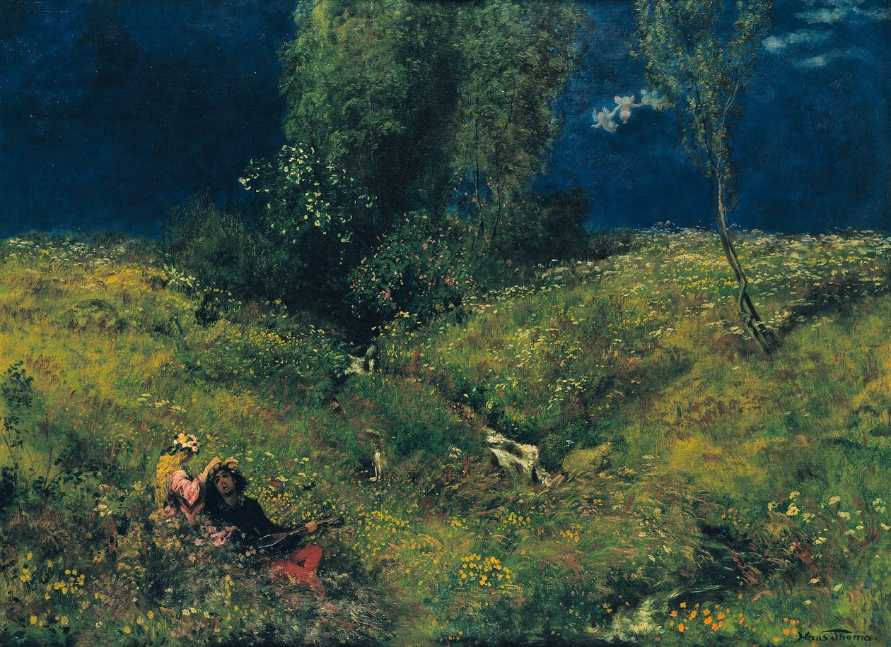 1872 nyarán alkotó: Hans Thoma