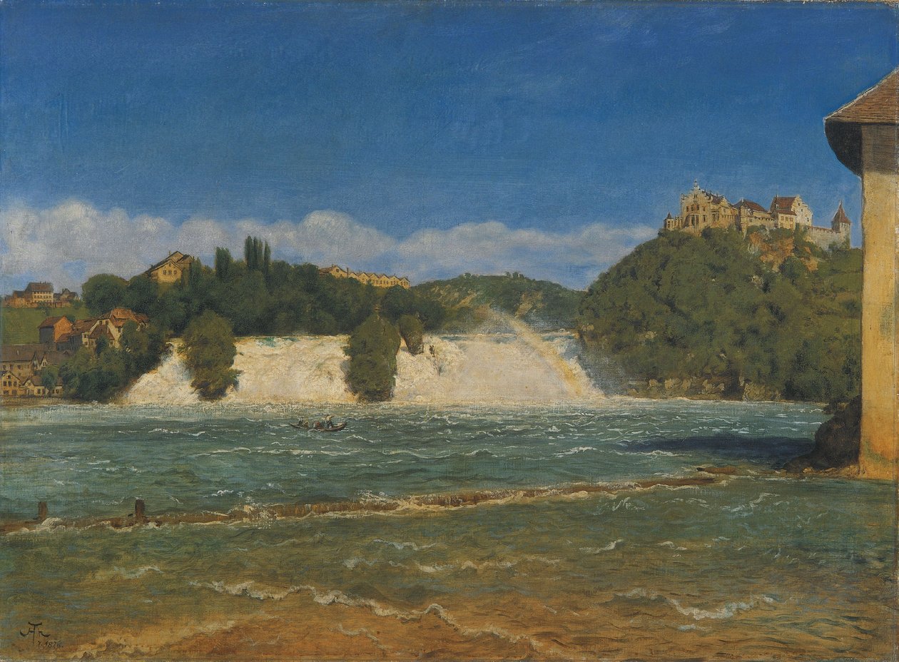A schaffhauseni Rajna-vízesés alkotó: Hans Thoma