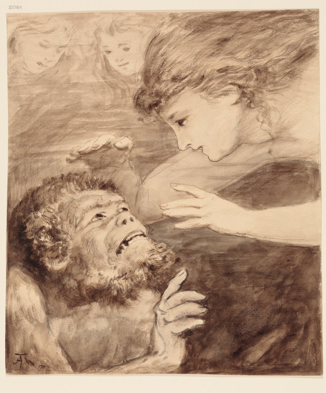 A Rajna sellői és Alberich alkotó: Hans Thoma