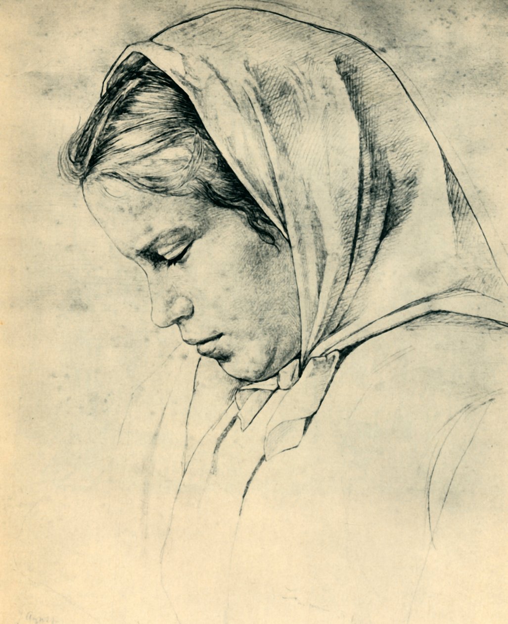 A művész testvére, Agathe, 1866, 1943. alkotó: Hans Thoma