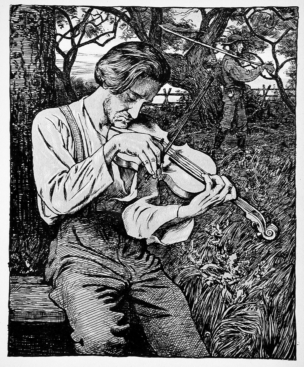 A hegedűs alkotó: Hans Thoma
