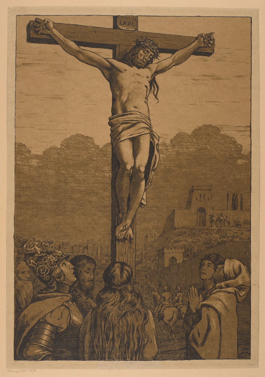 Keresztre feszítés alkotó: Hans Thoma