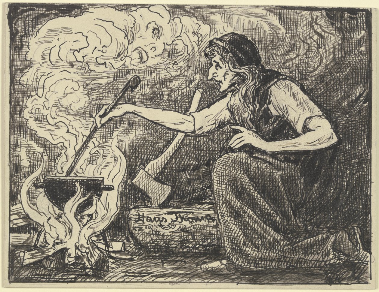 A boszorkányok konyhája alkotó: Hans Thoma