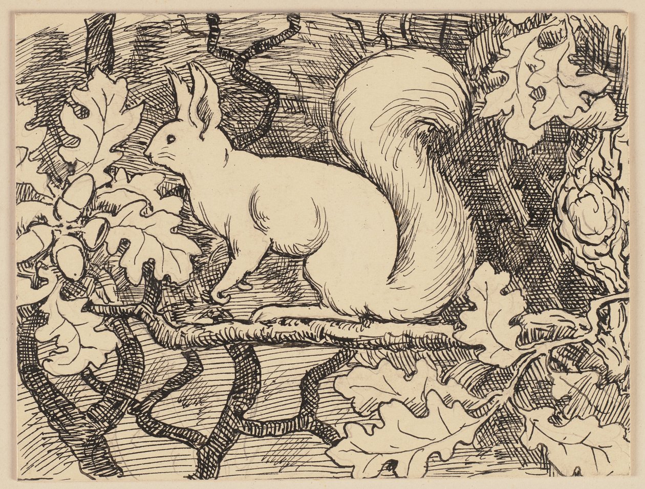 Az ábécéskönyv illusztrációja: Eichhorn alkotó: Hans Thoma