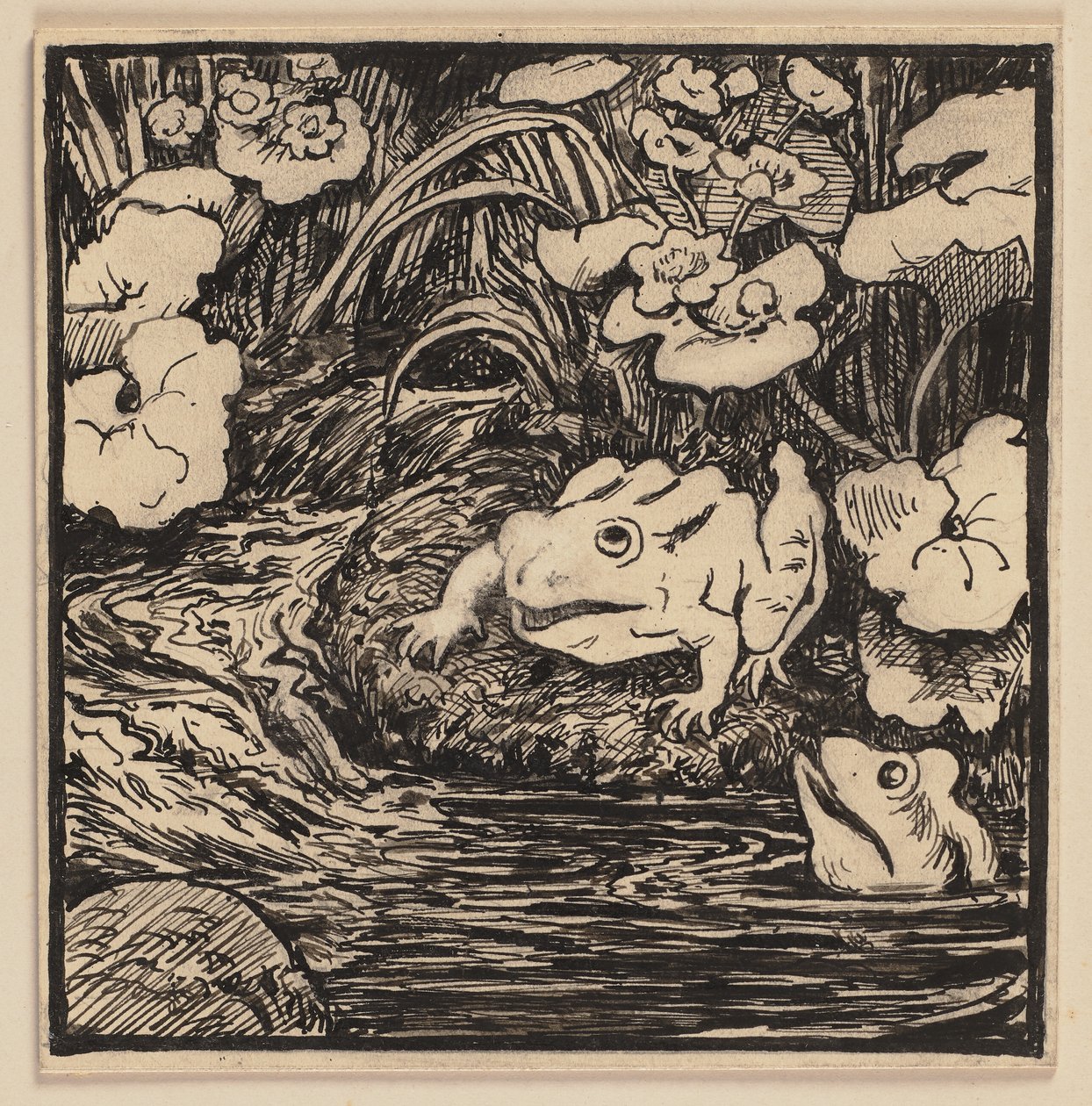 A betűtábla illusztrációja: Forrás alkotó: Hans Thoma