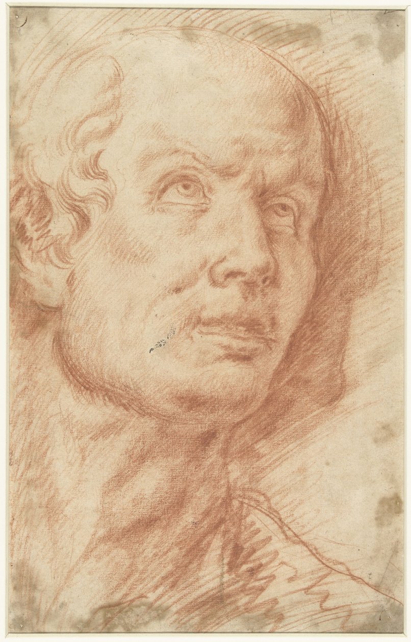 Férfi feje felfelé mutató tekintettel alkotó: Hans Troschel (possibly)
