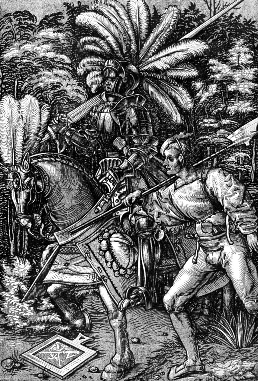 „Knight and Squire”, 16. század eleje, 1929 alkotó: Hans Wechtlin the Elder