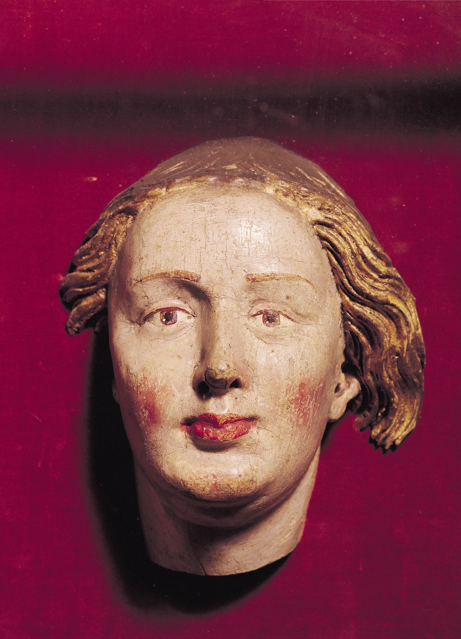 Szent feje, 1520 körül (festett fa) alkotó: Hans Weiditz