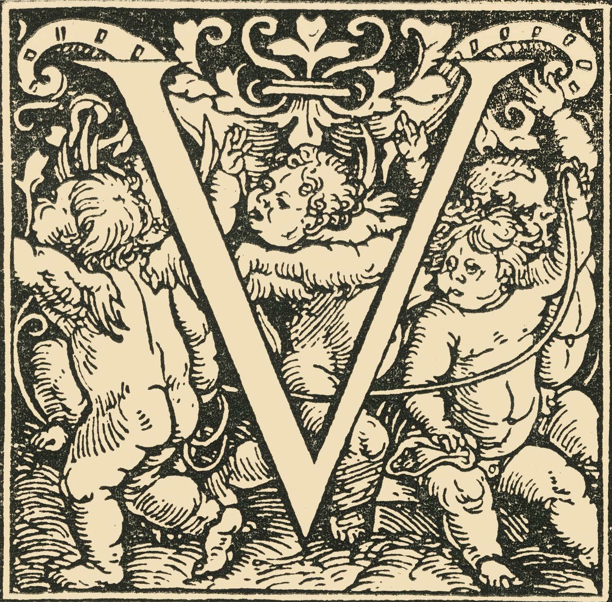 V – Hans Weiditz ábécéje, 1520-1521, 1908. alkotó: Hans Weiditz