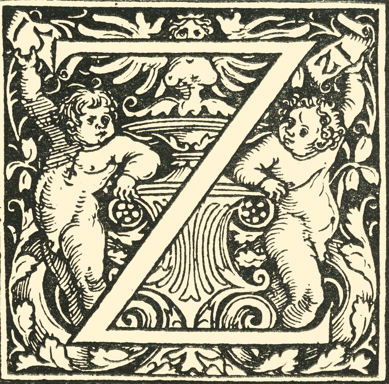 Z – Hans Weiditz ábécéje, 1520-1521, 1908. alkotó: Hans Weiditz