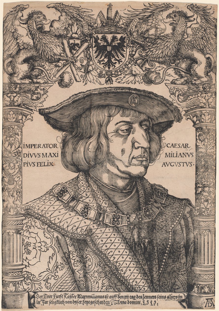 Maximilian császár I alkotó: Hans Weiditz, II, after Albrecht Dürer