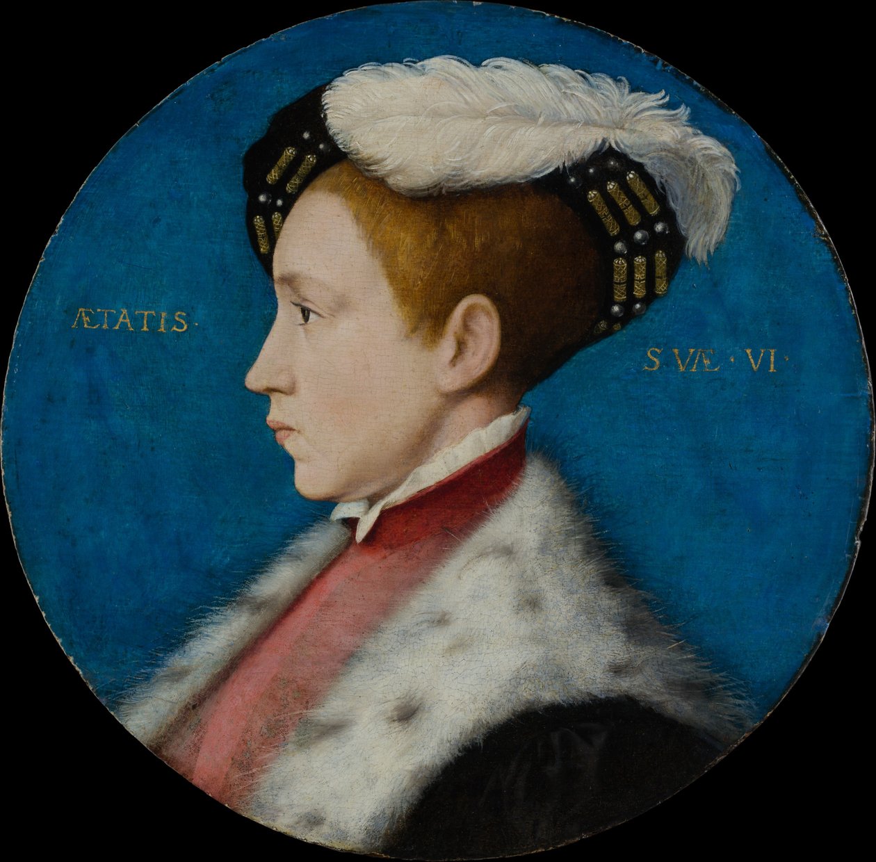 VI. Edward, 1545 körül (olaj és arany tölgyen) alkotó: Hans after Holbein the Younger