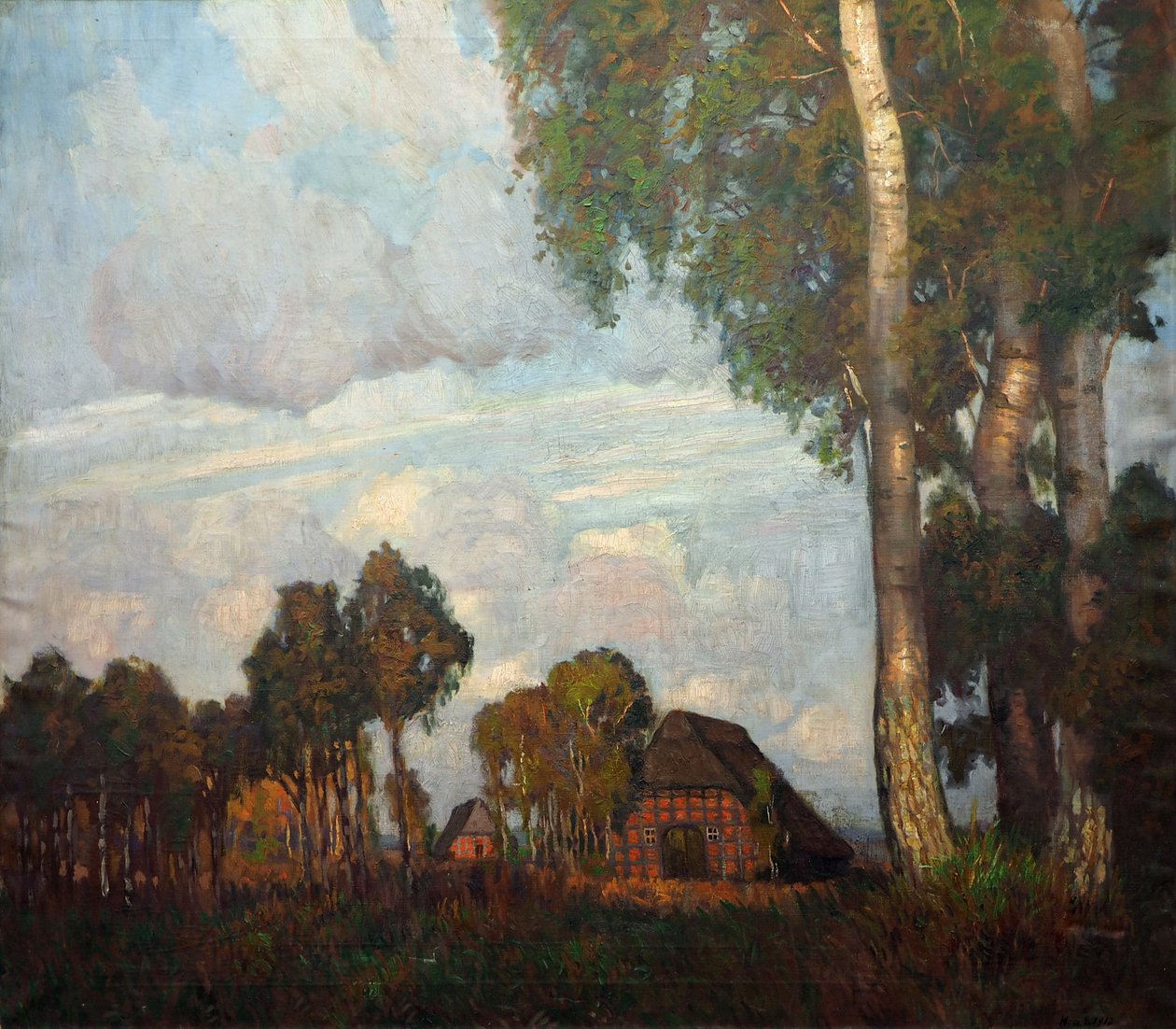 Esti fény kis házakkal alkotó: Hans am Ende