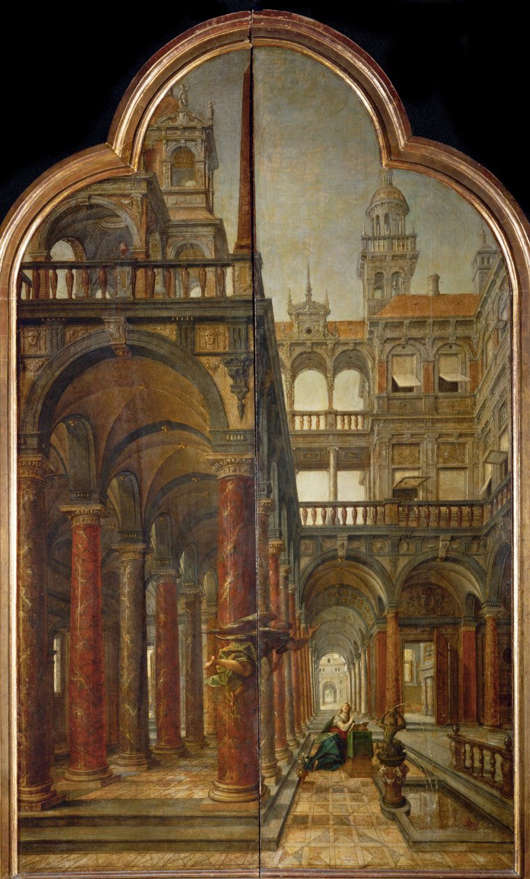 Annunciation alkotó: Hans or Jan Vredeman de Vries