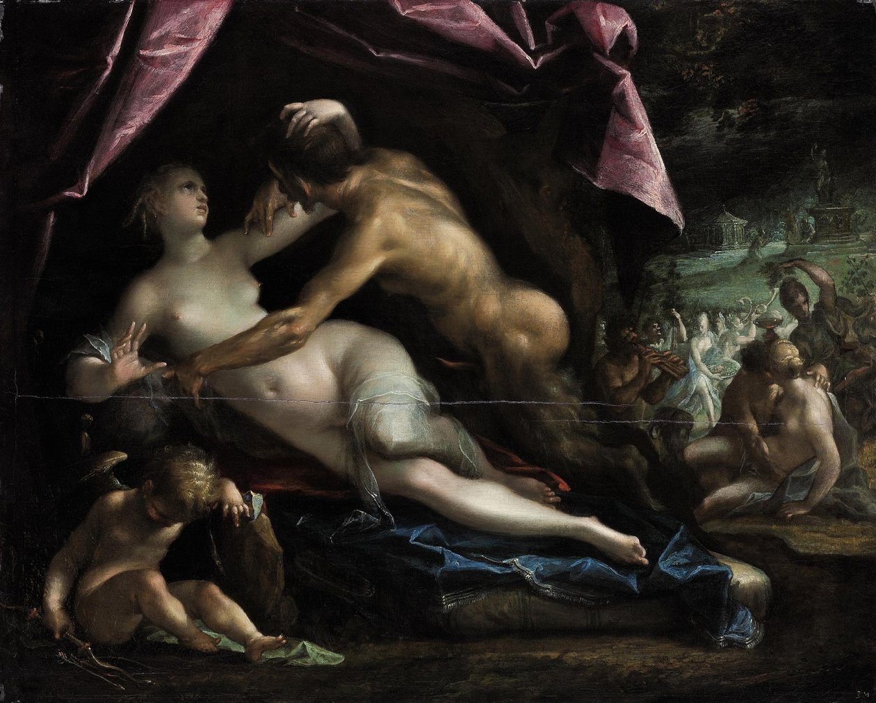 Pan és Selene alkotó: Hans von Aachen