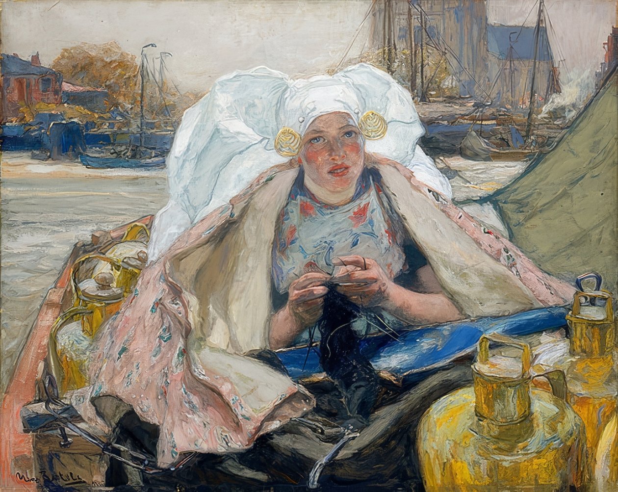 A fejőslány Dordrechtből alkotó: Hans von Bartels