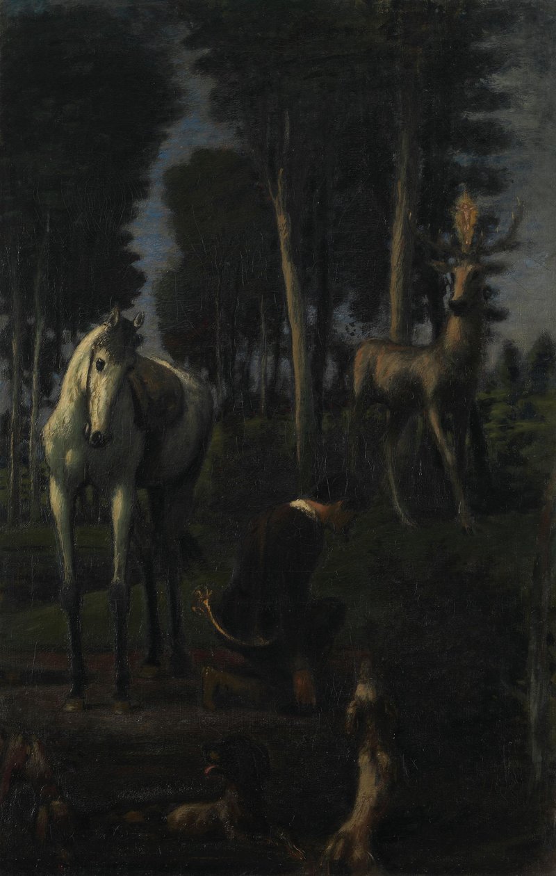 A három lovas II: Szent Hubert alkotó: Hans von Marées