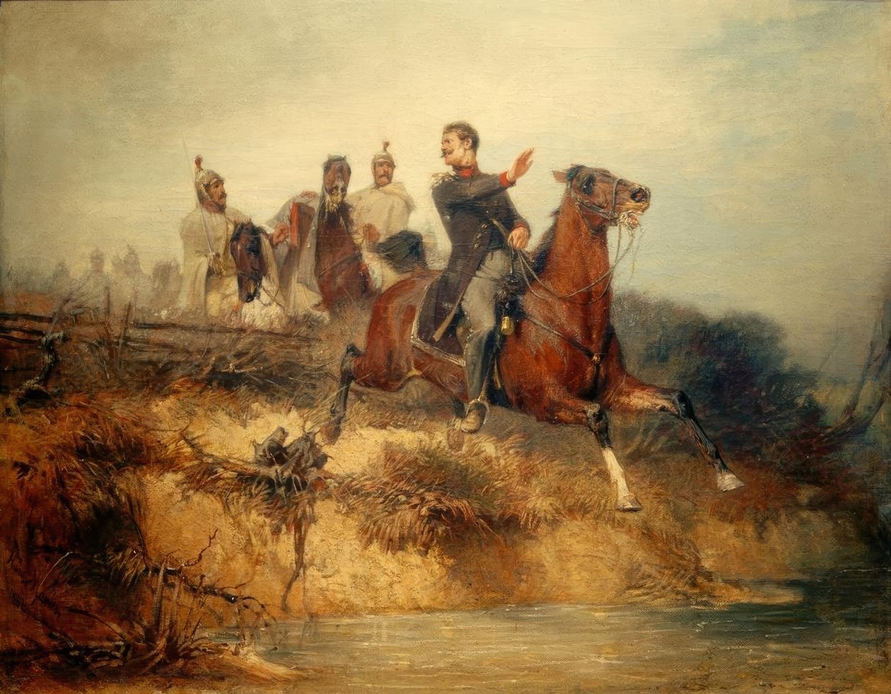 Jelenet a szabadságharcokból alkotó: Hans von Marées