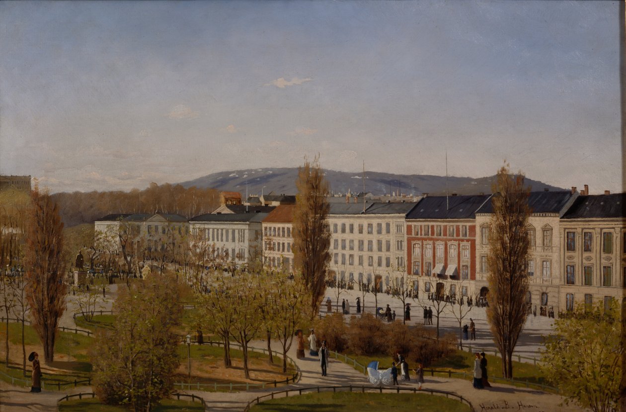 Karl Johan utca alkotó: Harald B. Hansen