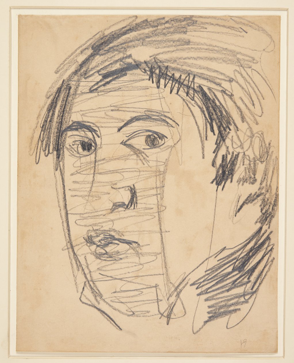 Önarckép. 3/4 profil balra alkotó: Harald Giersing