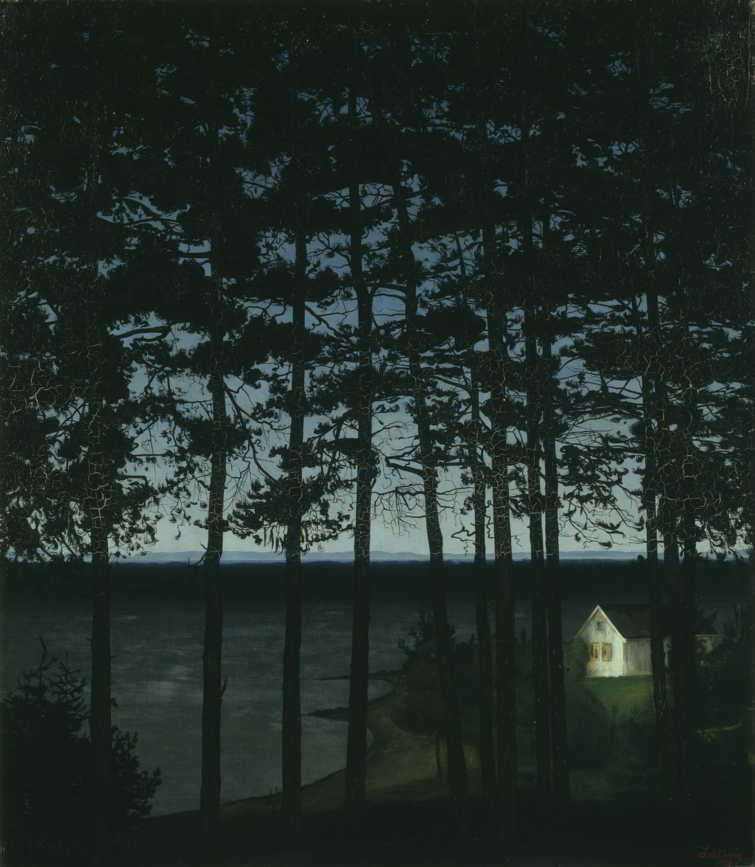 Halászház, 1906 alkotó: Harald Oscar Sohlberg