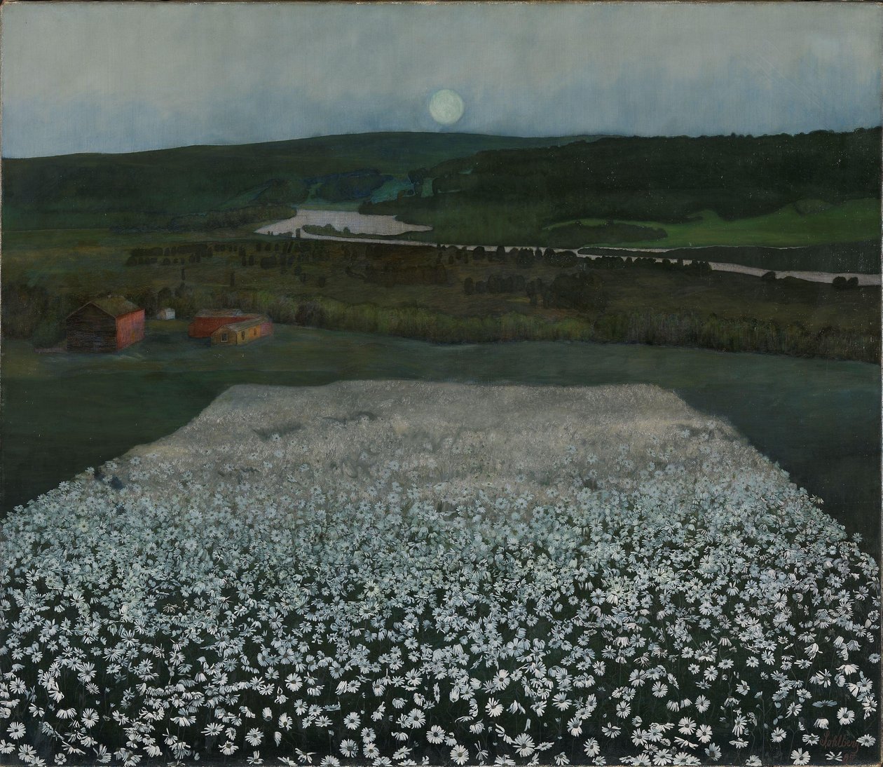 Virágos rét északon alkotó: Harald Oscar Sohlberg