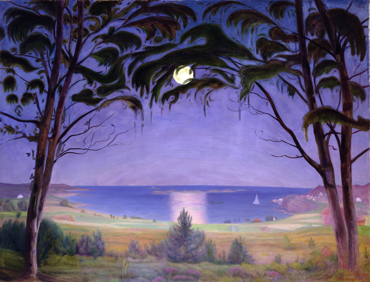 Holdfény, Nevlunghavn alkotó: Harald Oscar Sohlberg