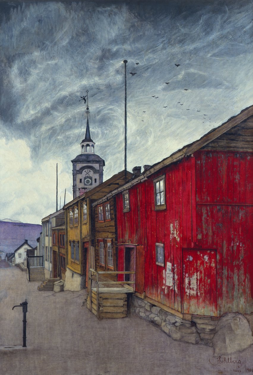 Røros utca alkotó: Harald Oscar Sohlberg