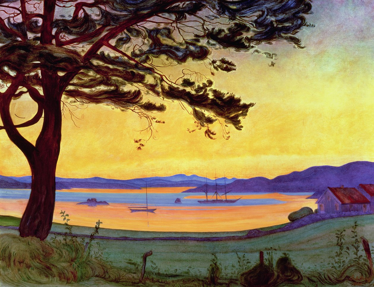 Kilátás Helgeroára alkotó: Harald Oscar Sohlberg