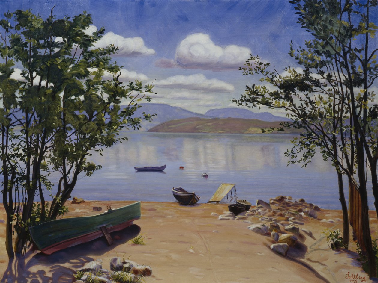 Kilátás Mjøsára alkotó: Harald Oscar Sohlberg