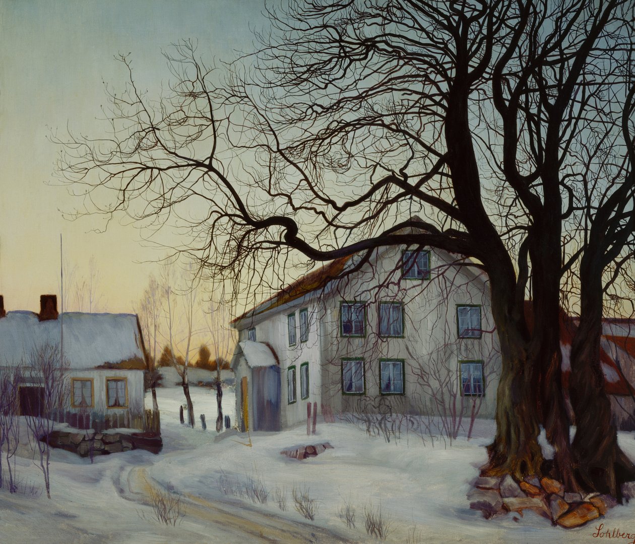 Téli este alkotó: Harald Oscar Sohlberg