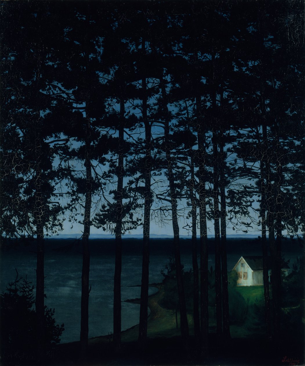 Halászház, 1906. alkotó: Harald Sohlberg