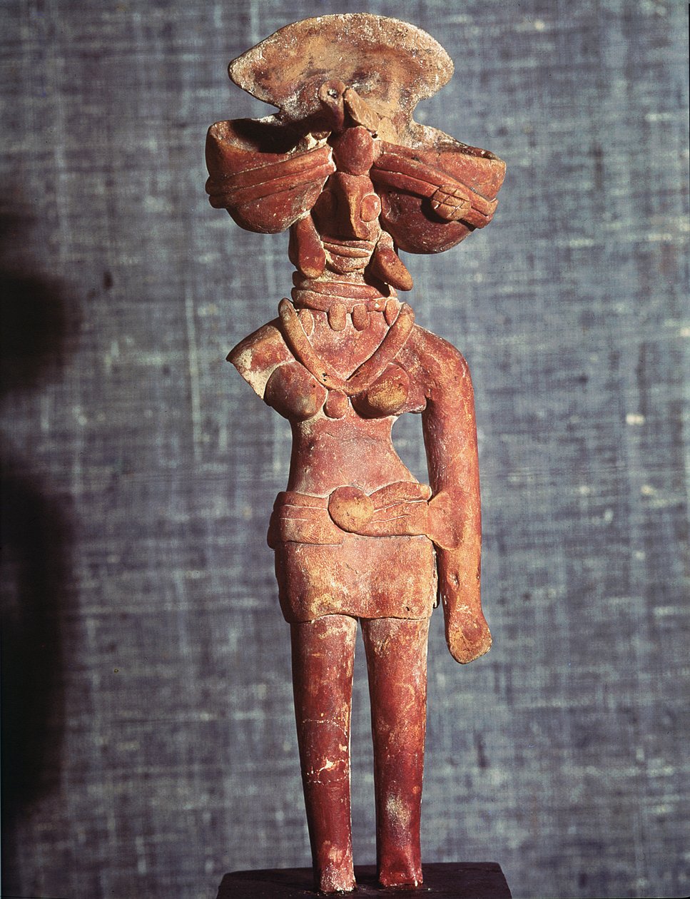 Anyaistennő alakja, Mohenjo-Daroból, az Indus-völgyből, Pakisztánból, ie 3000-1500 alkotó: Harappan