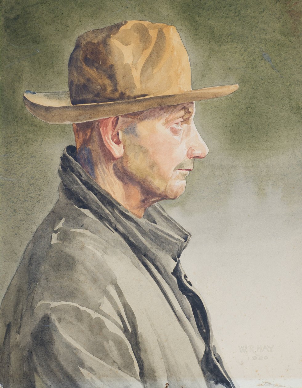 Önarckép, 1920 (wc papíron) alkotó: Hardie William Hay