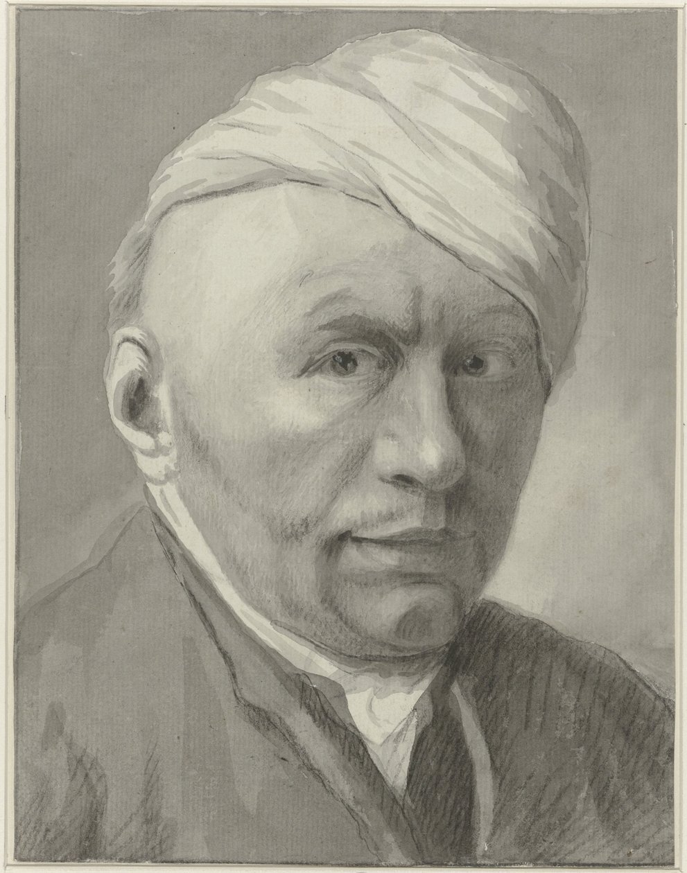 Harmanus van Tuylen rajzoló önarcképe, kalappal alkotó: Harmanus Tuylen