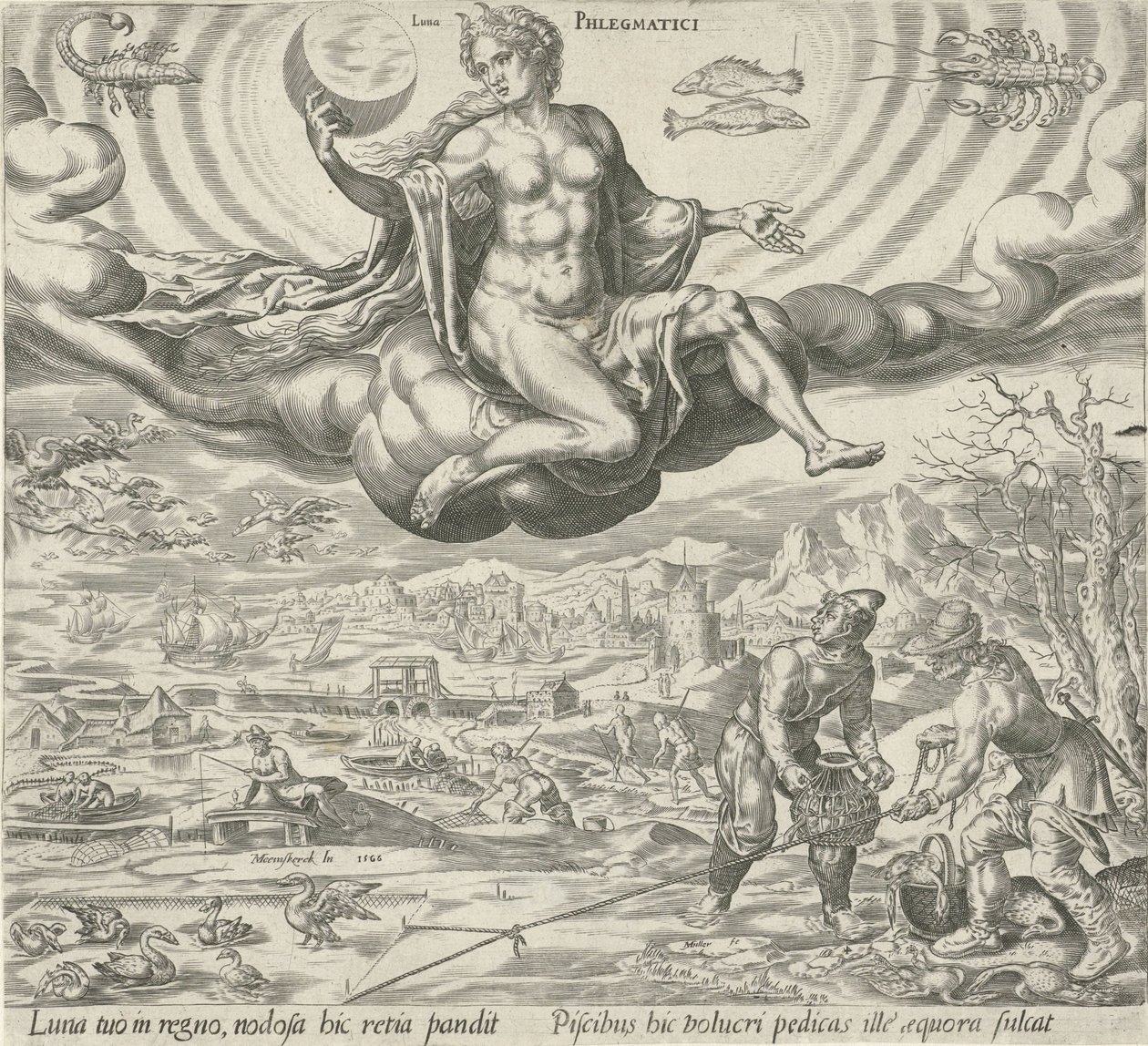 Flegma temperamentum Flegmatikus (cím a tárgyon) A négy temperamentum alkotó: Harmen Jansz Muller