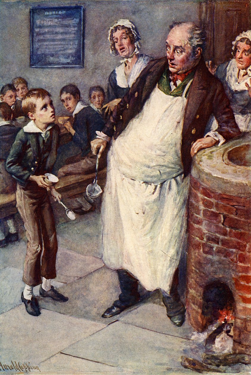 Charles Dickens – Twist Olivér alkotó: Harold Copping