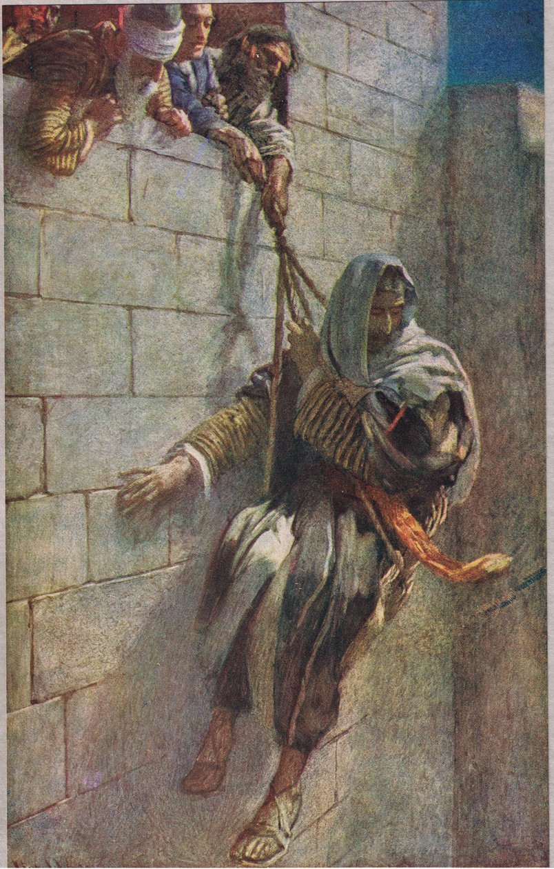 Szent Pál megszökik Damaszkuszból alkotó: Harold Copping