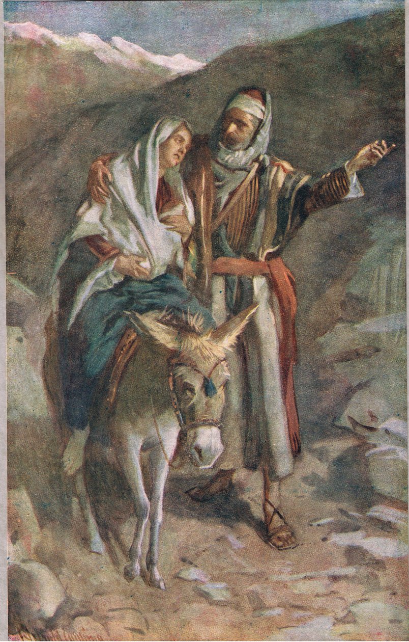 Repülés Egyiptomba alkotó: Harold Copping