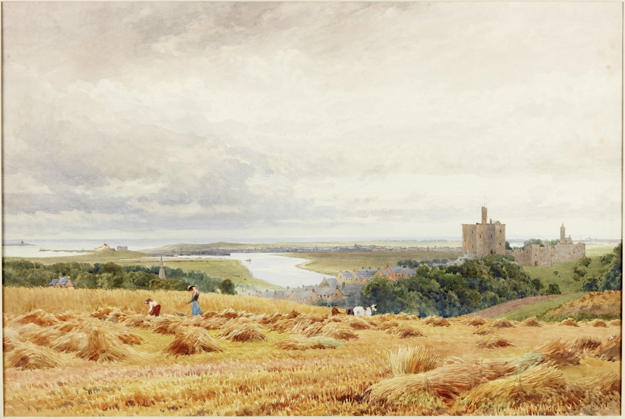 Warkworth Castle (akvarell, papír) alkotó: Harold Palmer