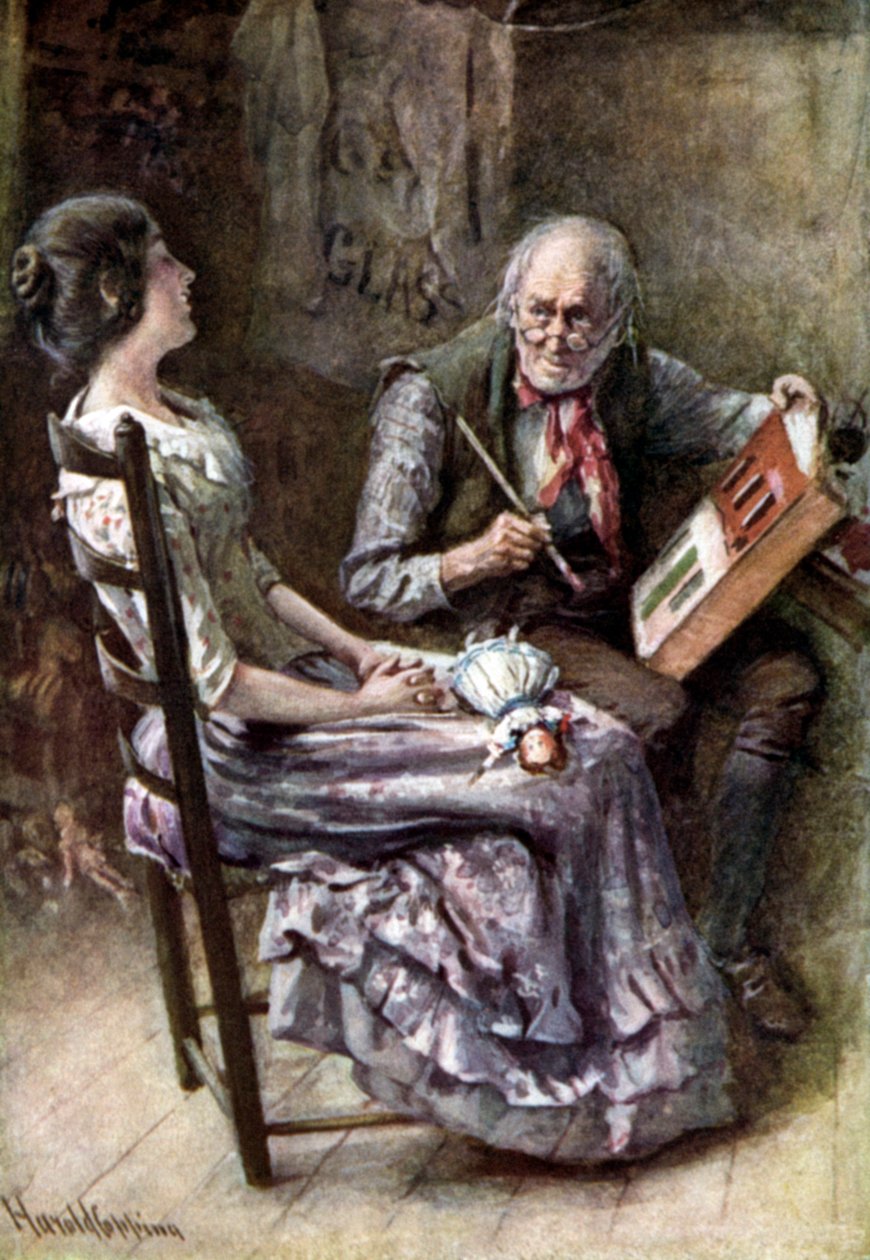 Charles Dickens: A tücsök a kandallón alkotó: Harold Copping