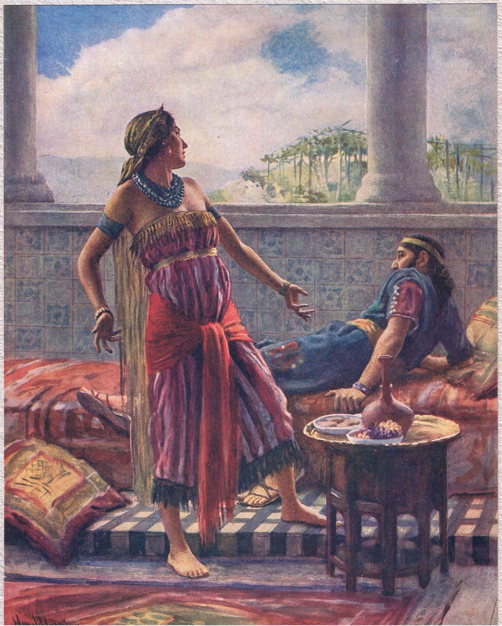 Jezabel, a The Religious Tract Society által kiadott „Women of the Bible” illusztrációja alkotó: Harold Copping