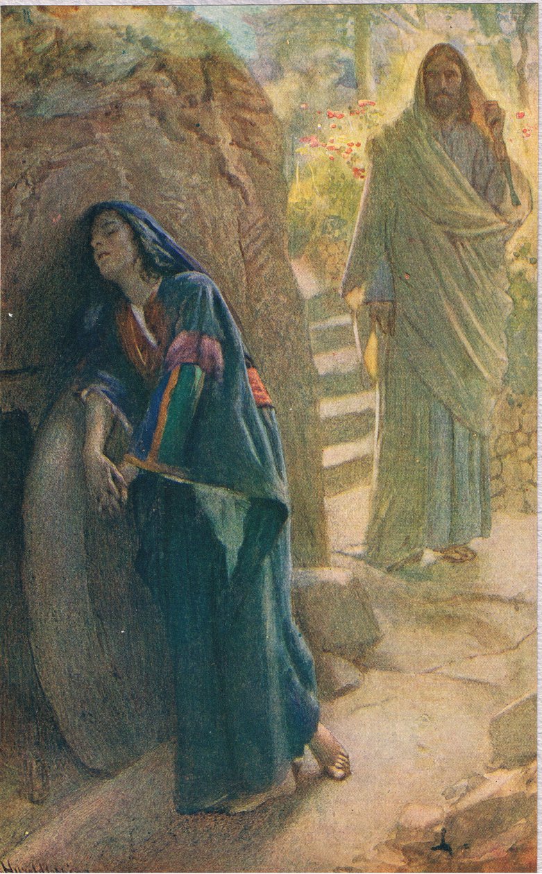 Mária Magdolna, illusztráció a „Women of the Bible” című könyvből, a The Religious Tract Society kiadása alkotó: Harold Copping