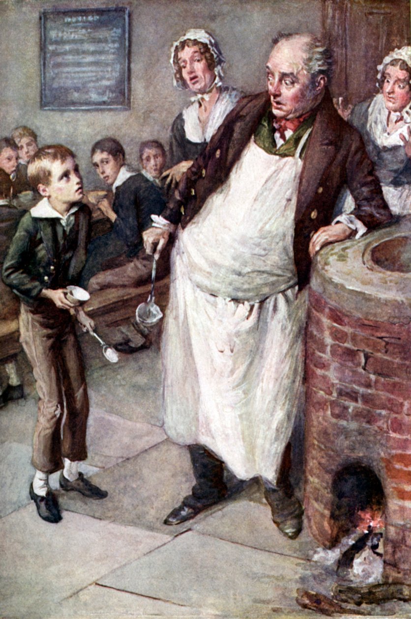 Oliver Twist – Charles Dickens alkotó: Harold Copping