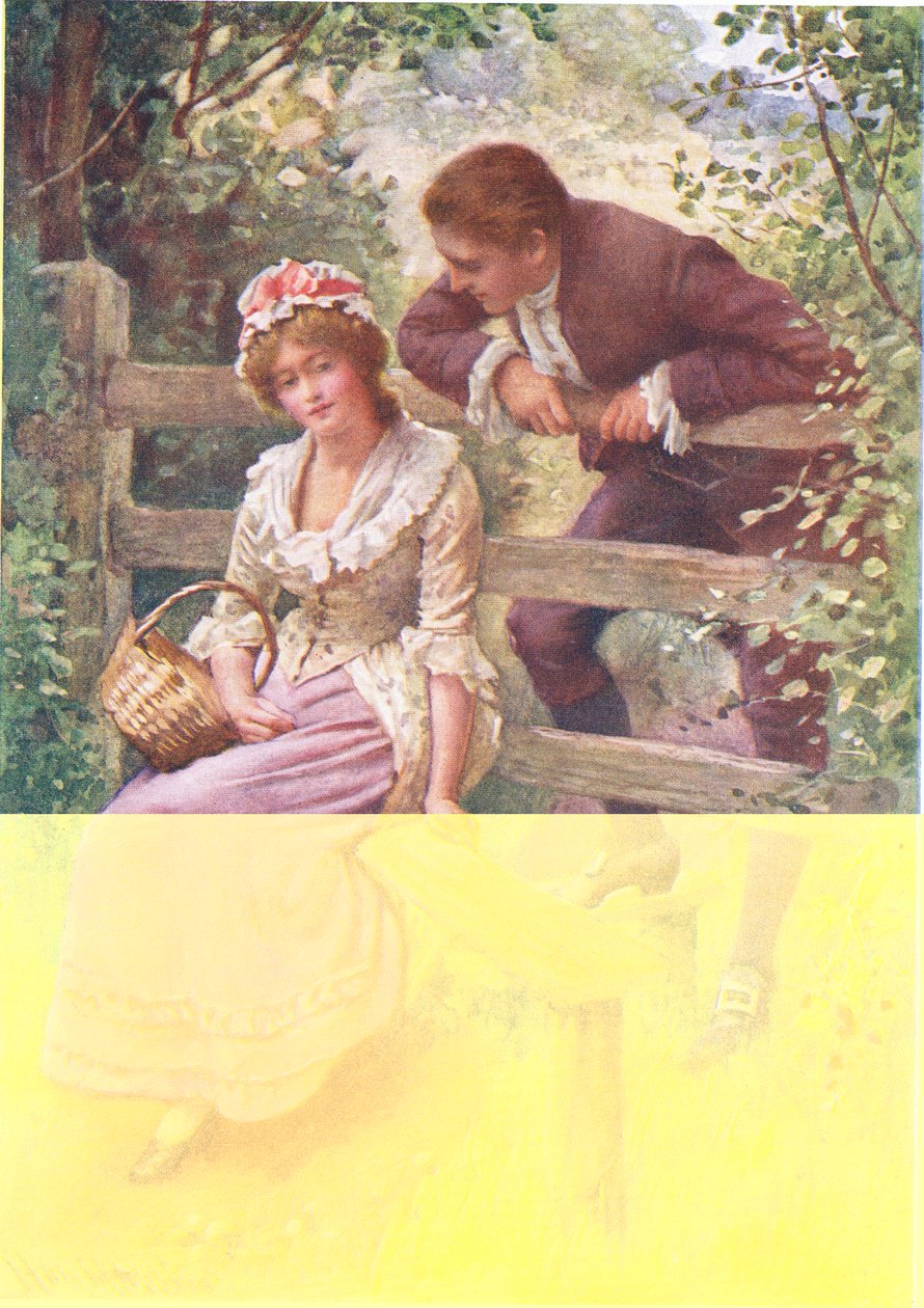 Burleigh ura, Nora Chesson „Tennysoni gyerekek történetei” illusztrációja (színes litó) alkotó: Harold Copping