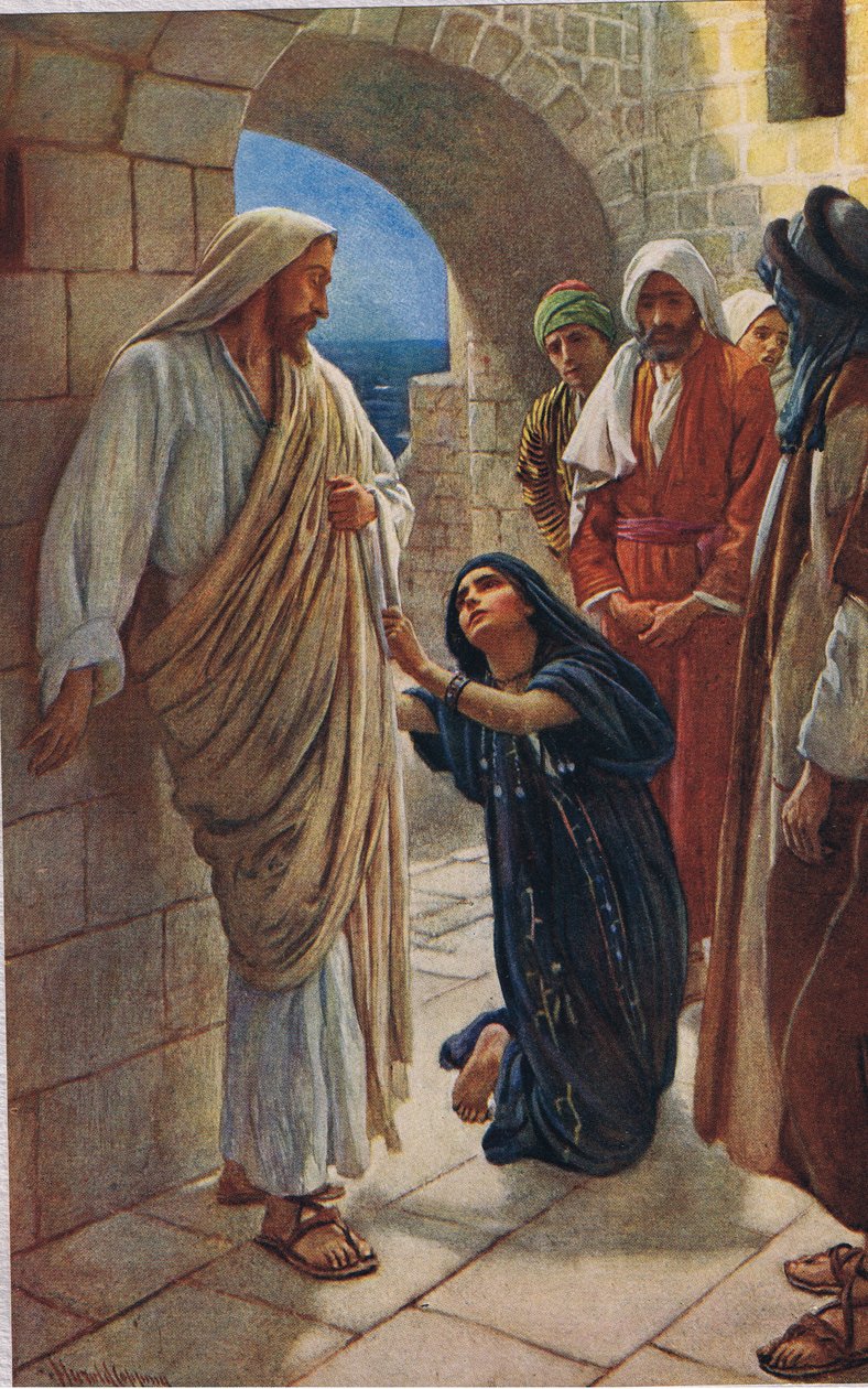 The Woman of Canaan, illusztráció a „Women of the Bible”-ből, a The Religious Tract Society, 1927 alkotó: Harold Copping